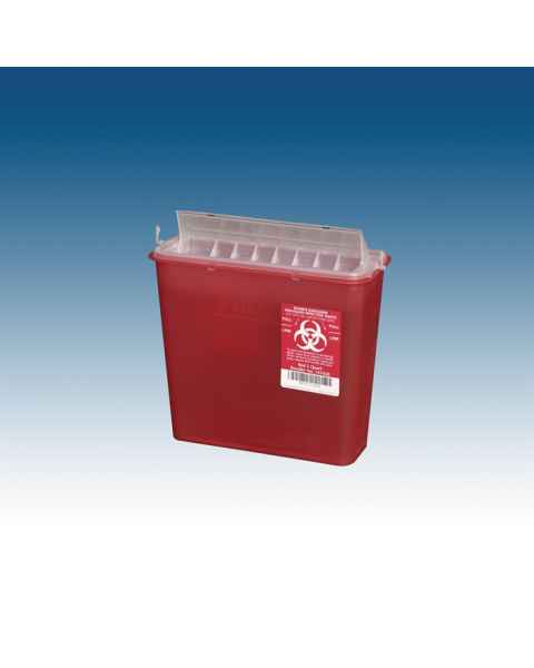 5 Qt. Sharps Container Red