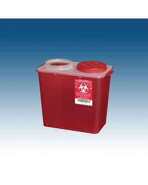 8 Qt. Big Mouth Sharps Container Red