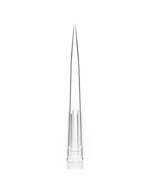 Globe Scientific 150051 1uL-300uL Certified Universal Low Retention Graduated Pipette Tip - 59mm, Extended Length