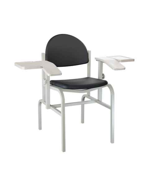 Brewer Model 1500 Blood Drawing Chair - Black Satin Upholstery