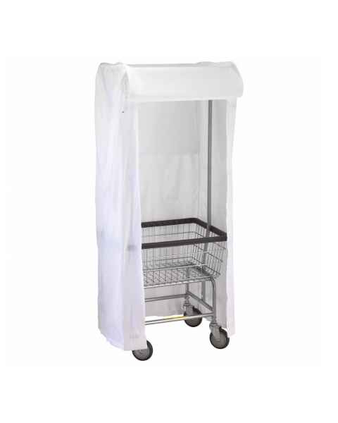 R&B Wire 151W Support Frame and Cover for Model 58 Double Pole Rack - White (Laundry Cart and Double Pole Rack are Sold Separately)