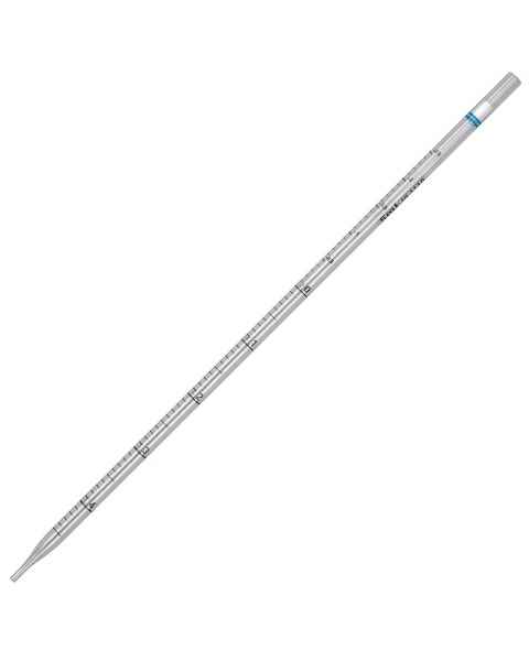 Globe Scientific #1742 5mL Diamond Essentials Serological Pipettes - Standard Tip - 342mm - Blue Striped Color Coded - Sterile