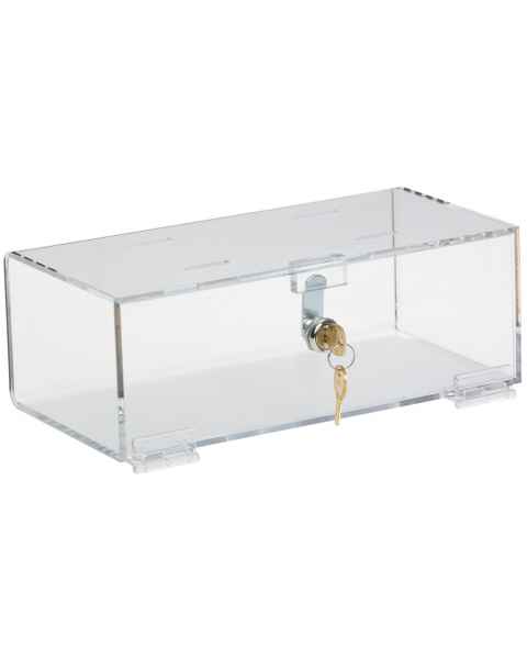 Refrigerator Lock Box - Clear Acrylic - 4.25" H x 12" W x 6" D