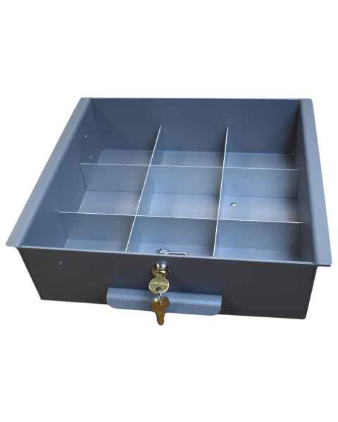 Model 183027 Omni Drawer Dividers for Medium Aluminum Refrigerator Lock Box (Image shown Drawer with Key Lock not included)