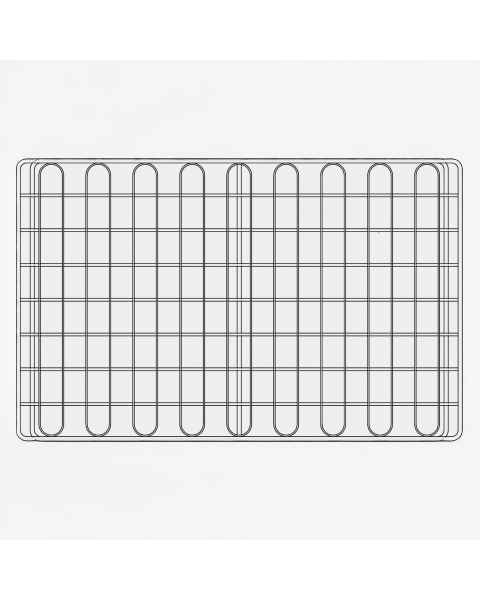 Belintra 1903100031 Perfo-Safe&reg; XW 304 Stainless-Steel Wire Shelf for Extra Wide Closed Stericart, 24