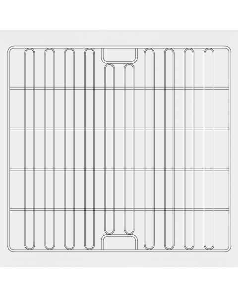 Belintra Perfo-Safe&reg; 304 Stainless-Steel Wire Shelf for Double DIN Closed Stericart, 25