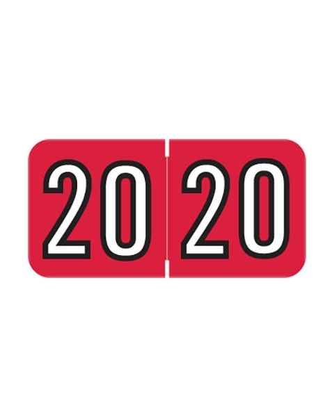 2020 BAYM Year Labels - Barkley Compatible - Size 3/4" H x 1 1/2" W
