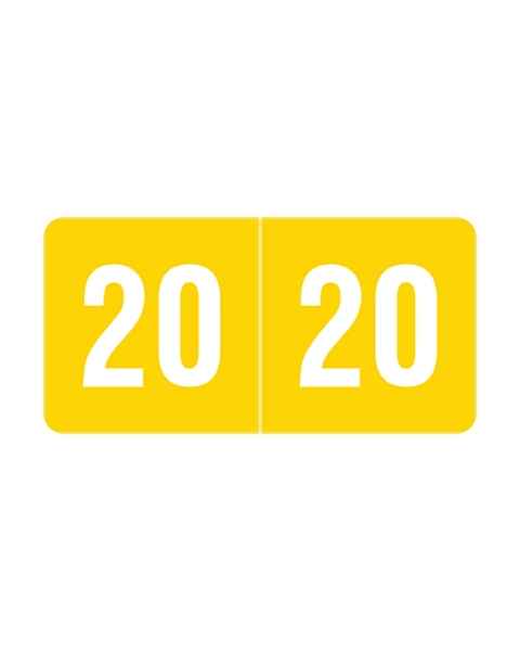2020 SMYM Year Labels - Smead Compatible - Size 1/2" H x 1" W