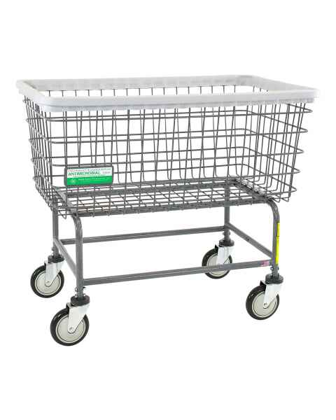 R&B Wire 201H/ANTI Antimicrobial Mega Capacity Wire Laundry Cart - Cart Only
