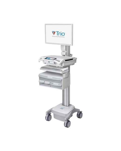 Capsa 207120 Trio™ Mobile Computing Workstation with Manual Lift (Monitor, Keyboard, and Bins are Not Included)