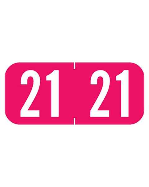 2021 A1287 Year Labels - Tab 1287 Compatible - Size 1/2