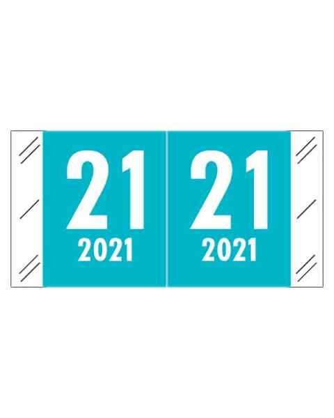2021 Year Labels - Col'R'Tab Compatible - Size 3/4