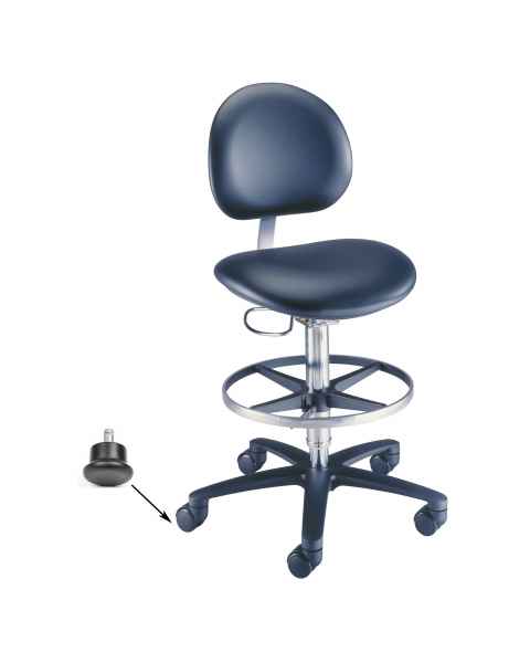 Model 21520B Millennium Backrest Laboratory Stool With Glides