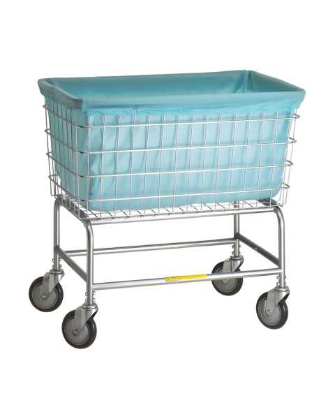 R&B Wire 241LTB Antimicrobial Cover Cap for F Wire Basket - Light Blue (Laundry Cart is Sold Separately)