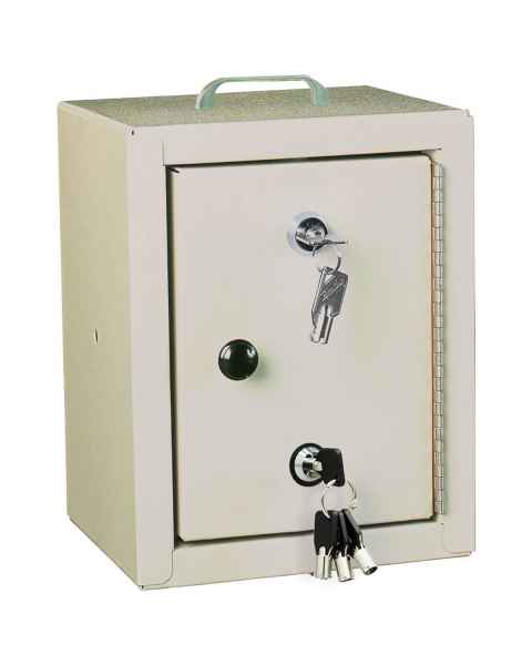 Harloff Model 2810AQ Small Narcotics Cabinet, Single Door Double Lock