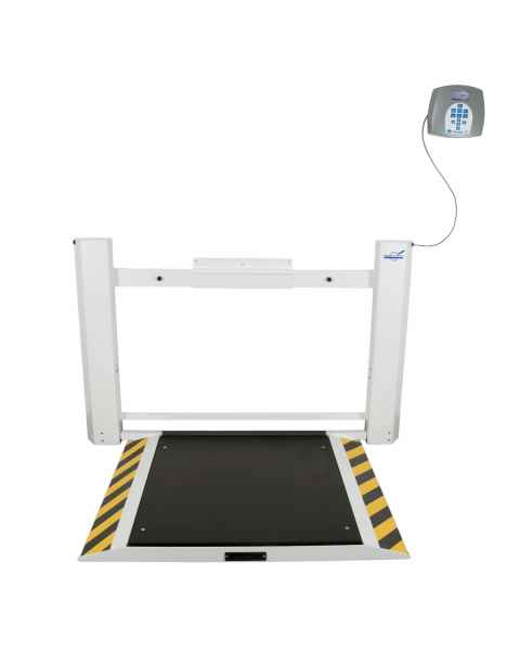 2900-AM Series Health o Meter Antimicrobial Wall-Mounted Fold-Up Wheelchair Scale