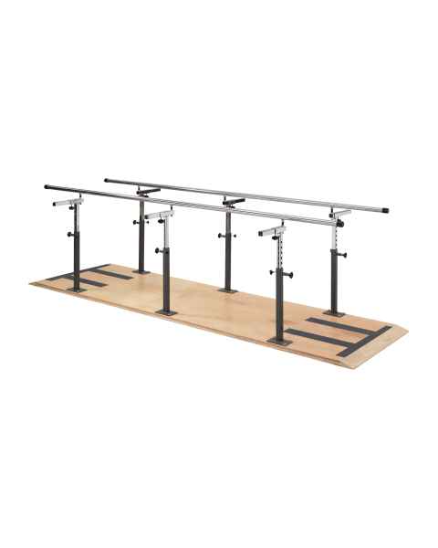 Clinton 03-2106 Bariatric Platform Mounted Parallel Bars - 120" Length