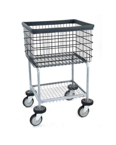 R&B Wire 300G/D7 Dura-Seven™ Deluxe Elevated Wire Laundry Cart - Cart Only