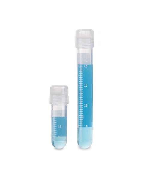 Globe Scientific RingSeal™ Cryogenic Vials, External Threads, Attached Screwcap with O-Ring Seal, Round-Bottom, Sterile - Grouped