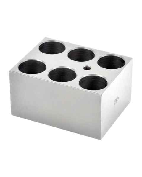 OHAUS 30400155 Single Module Block for HB Series Dry Block Heaters - 6 x 25 mm Test Tubes