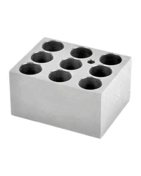 OHAUS 30400186 Single Module Block for HB Series Dry Block Heaters and Incubating Cooling Orbital Shaker - 9 x 21 mm Vials