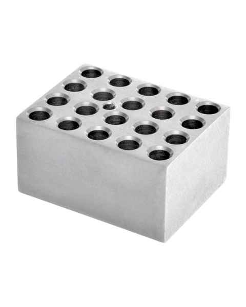 OHAUS 30400191 Single Module Block for HB Series Dry Block Heaters and Incubating Cooling Orbital Shaker - 20 x 2 mL Eppendorf™ Microcentrifuge Tubes