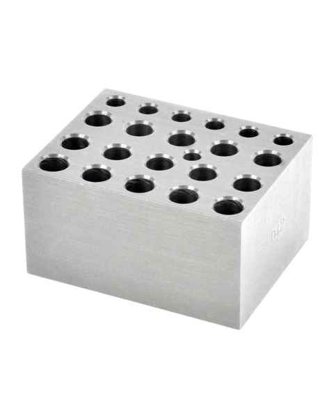 OHAUS 30400194 Single Combination Module Block for HB Series Dry Block Heaters and Incubating Cooling Orbital Shaker - 6 x 0.5 mL, 10 x 1.5 mL, and 5 x 2 mL Microcentrifuge Tubes