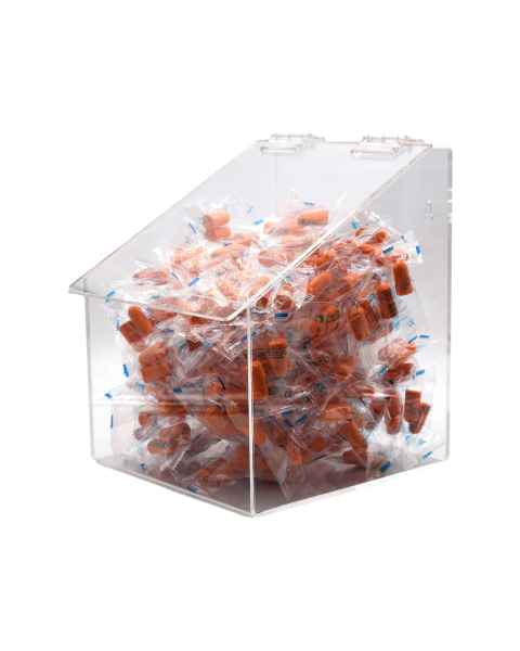 OmniMed 304210 Acrylic Wall Mounted Bulk Dispenser - One Compartment (The Items are Not Included)