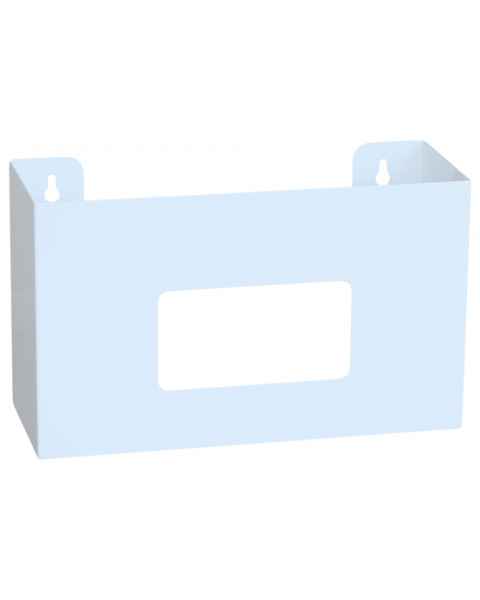 White Painted Steel Glove Box Holder - Single