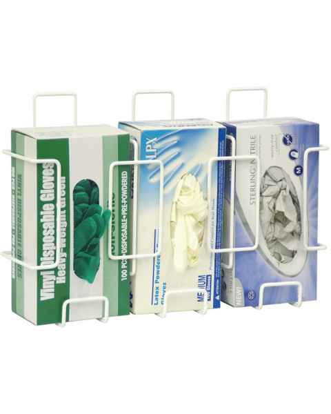 Deluxe Wire Glove Box Holder - Triple