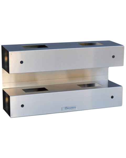 Stainless Steel Top Open Glove Box Holder - Quad