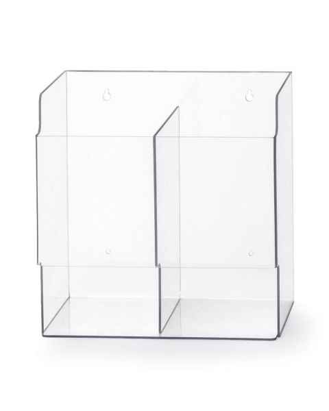 OmniMed 305392 Acrylic Double Surgical Glove Box Holder
