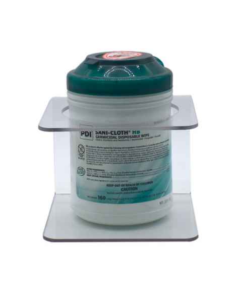 OmniMed 307302 Wall Mount Wipe Dispenser - Front View (Sani-Cloth  Wipe Canister not Included)