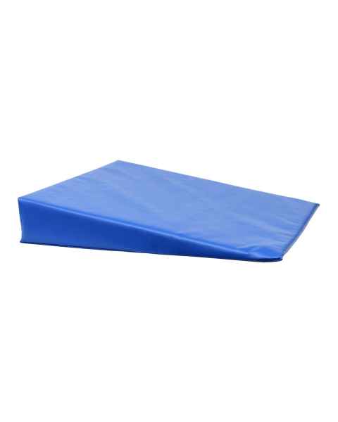 CanDo® 31-2000 Vinyl Covered Foam Wedge, 20" L x 22" W x 4" H, Royal Blue - Angle 1