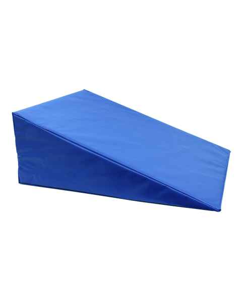 CanDo® 31-2005 Vinyl Covered Foam Wedge, 24" L x 28" W x 10" H, Royal Blue - Angle 1