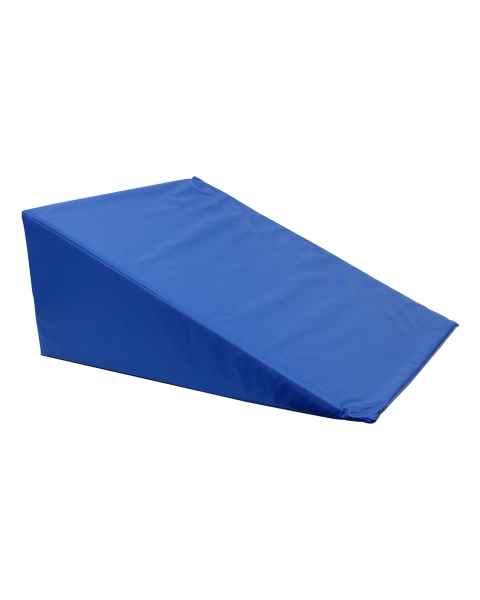 CanDo® 31-2006 Vinyl Covered Foam Wedge, 24" L x 28" W x 12" H, Royal Blue - Angle 1