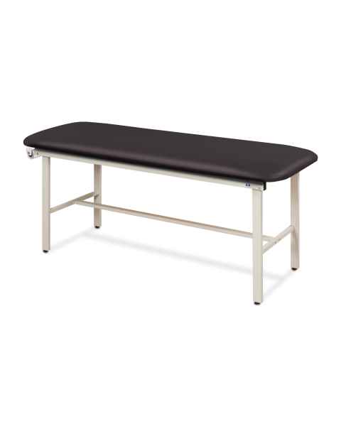 Clinton 3100-E Alpha Express Treatment Table with Flat Top - Black (Paper Roll is Not Included)