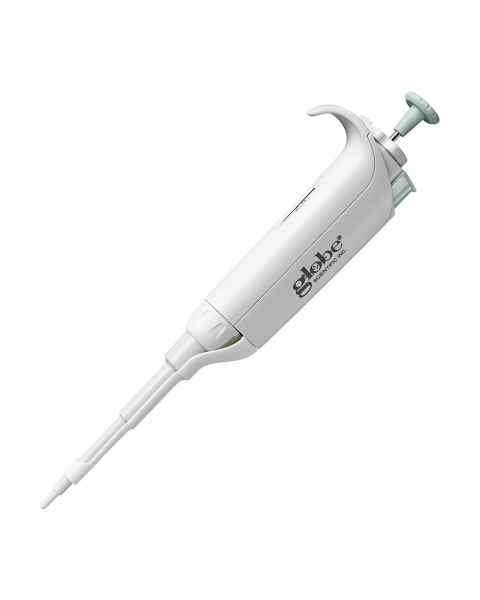 Globe Scientific 3362-2 Diamond™ PosiStop™ Single Channel Pipettor with Fixed Volume - 2.5 uL, Red Plunger