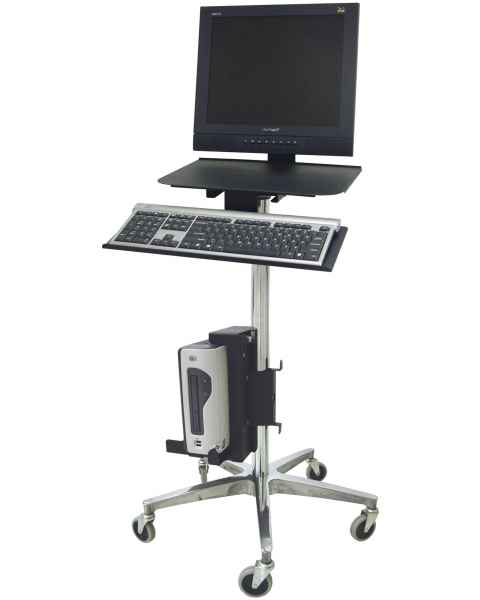 Ergo Computer Transport Stand With Cord Wrap