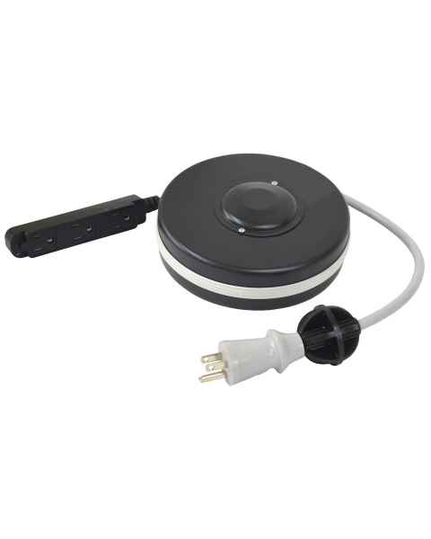 Optional 10' Hospital Grade Cord Reel with 3 Power Outlets for Laptop Stands