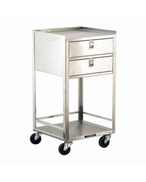 Lakeside Model 358 Stainless Steel Utility Table with 2 Drawers and 2 Shelves