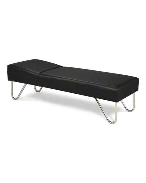 Clinton 3600-24 Recovery Couch with U-Legs - 24" Width, Black