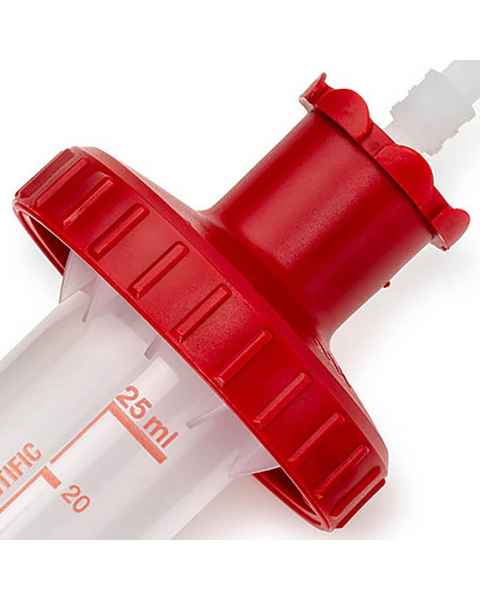 Globe Scientific 3930-A Adapter for 25mL RV-Pette PRO Dispenser Syringe Tips, Red