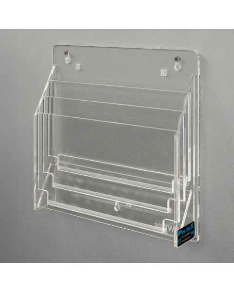 Poltex 3UPFILE-W 3 Slot Document Holder, Landscape and Wall Mount
