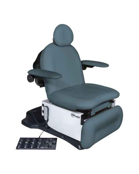 Model 4010-650-200 Power4010p Head Centric Procedure Chair with Programmable Hand and Foot Controls - Lakeside Blue