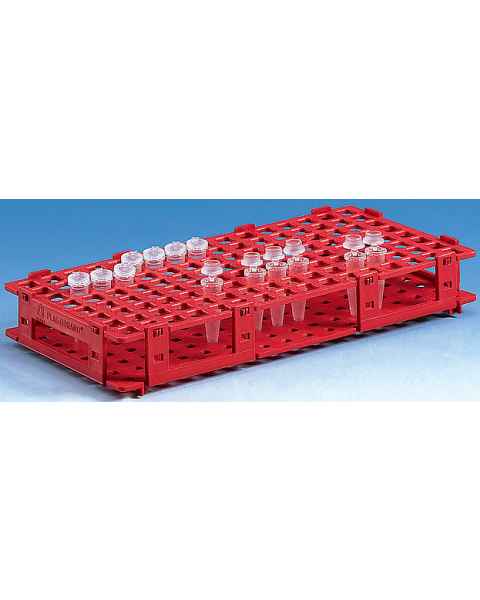 BrandTech Microcentrifuge 128-Tube Rack (8 x 16 Positions)