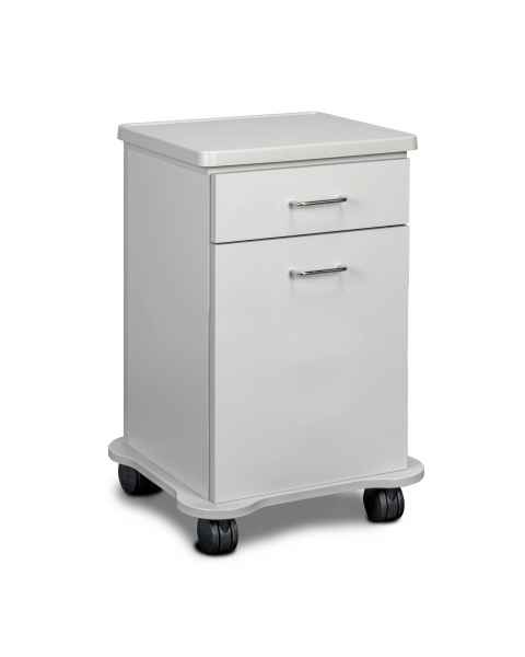 Clinton 4810-C Classic Laminate Mobile Cart-Mate Cart with 1 Drawer and 1 Door in Gray Finish