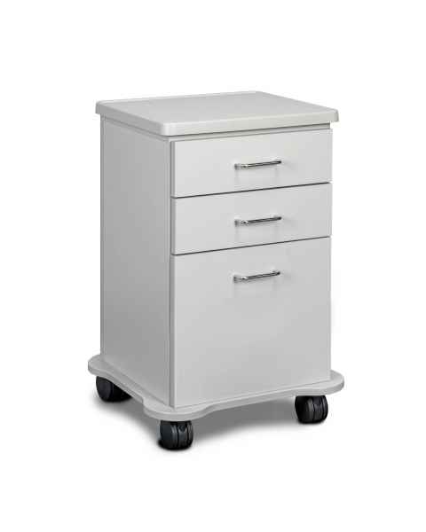 Clinton 4820-C Classic Laminate Mobile Cart-Mate Cart with 2 Drawers and 1 Door in Gray Finish
