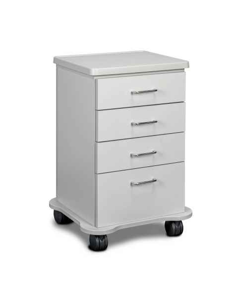 Clinton 4840-C Classic Laminate Mobile Cart-Mate Cart with 4 Drawers in Gray Finish