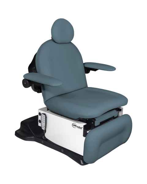 UMF Medical 5016-650-100 Power5016 Podiatry/Wound Care Procedure Chair with Programmable Hand Control - Lakeside Blue